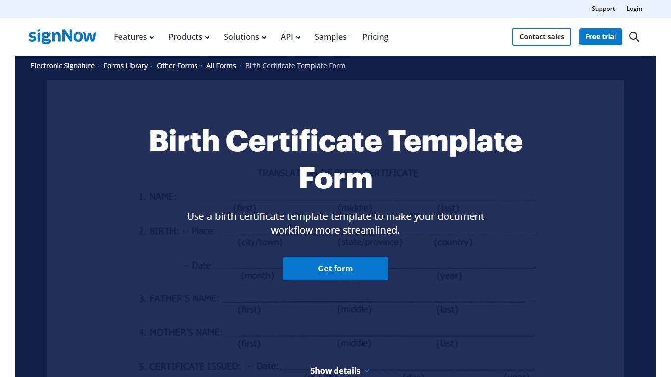 Birth Certificate Template Form - Fill Out and Sign Printable PDF ...
